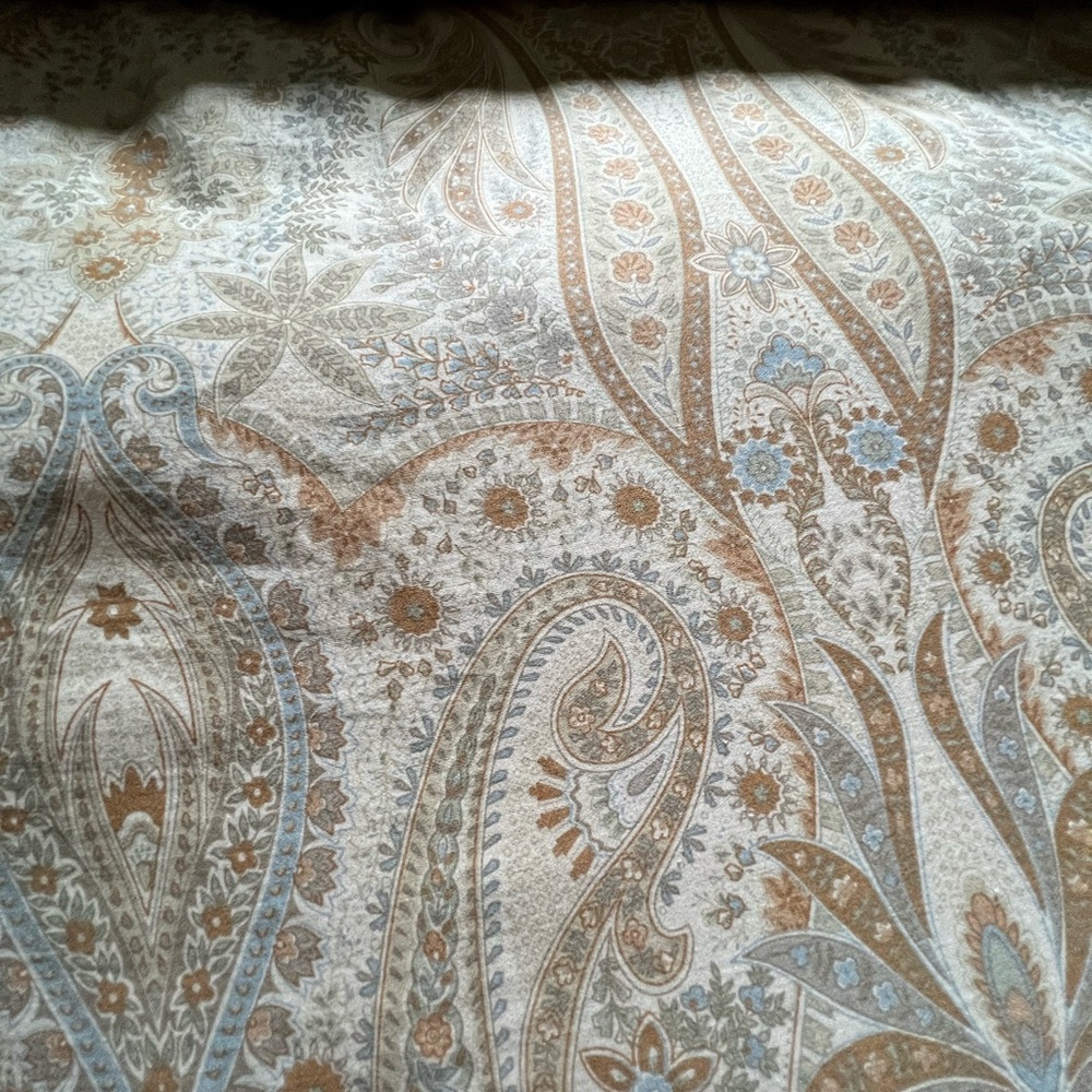 Pottery Barn king size duvet cover and shams